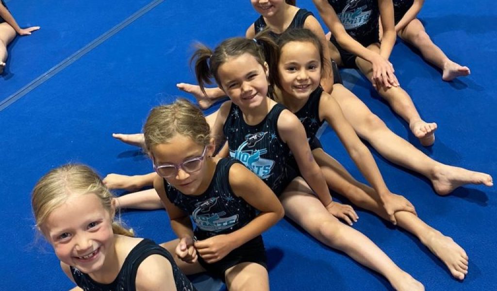 No Limits athletes sitting in line 2025